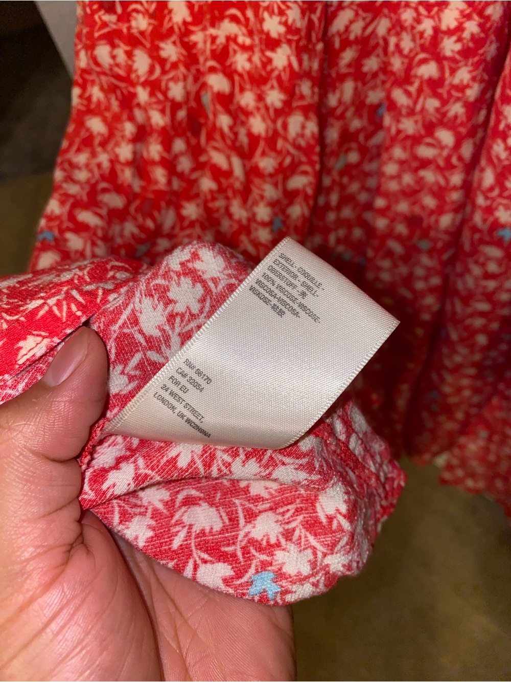 Free People Coral Floral Midi Dress - Picture 13 of 13